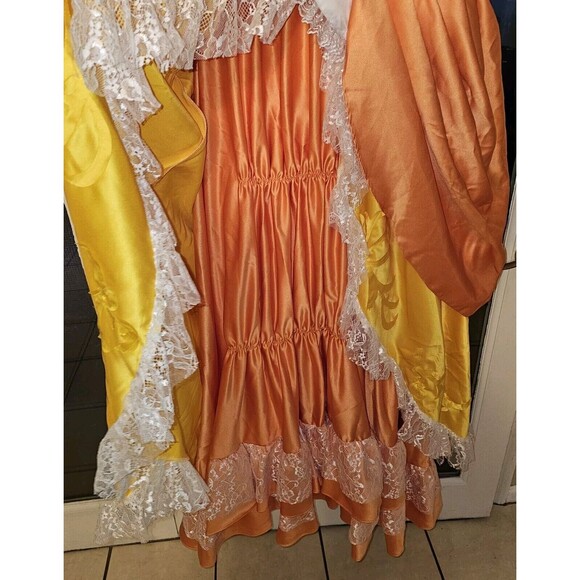 Super Mario Bros Adult Princess Daisy Peach Halloween Cosplay Costume Sz 6 Gown - Picture 5 of 14